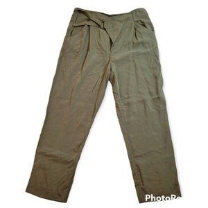 Anthropologie D Ring Pants NEW Large Moss Green